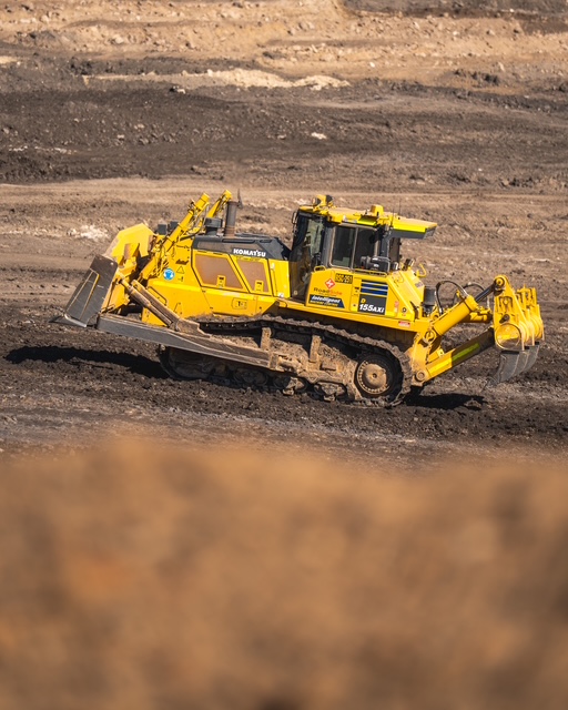 Komatsu dozer on site